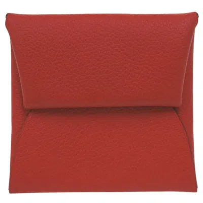 Pre-owned Hermes Evercalf Leather Coin Purse/coin Case ()