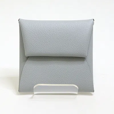 Pre-owned Hermes Evercalf Leather Coin Purse/coin Case ()