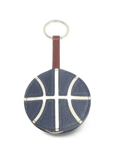 Pre-owned Hermes Evercolor Basketball Key Charm In Blue