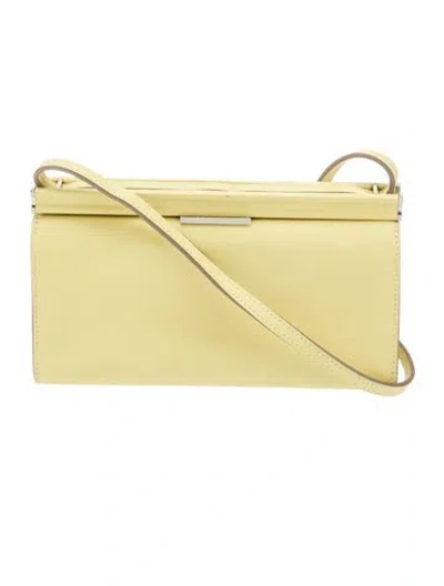 Pre-owned Hermes Evercolor Clic-h 21 In Yellow