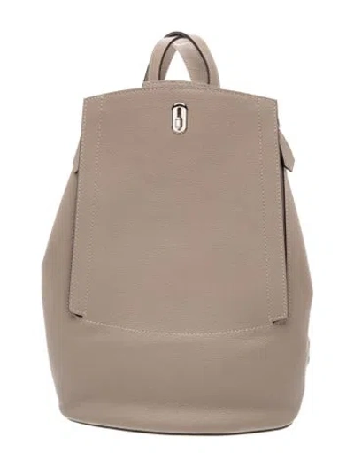 Pre-owned Hermes Evercolor Gr24 Backpack In Gray