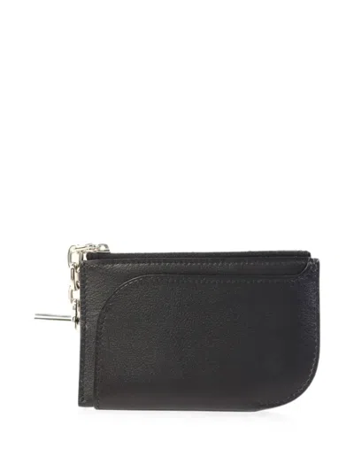 Pre-owned Hermes Evercolor Leather Wallet In Black