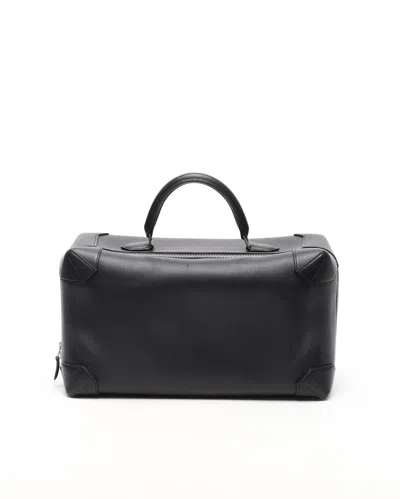 Pre-owned Hermes Hermès Evercolor Maxibox 37 Top Handle Bag In Black