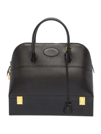 Pre-owned Hermes Evergrain Bolide Macpherson 34 In Black