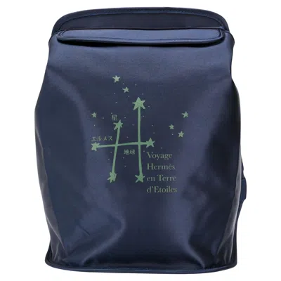 Pre-owned Hermes Exhibition Japan Limited Voyage En Terre D'etoiles Backpack In Black