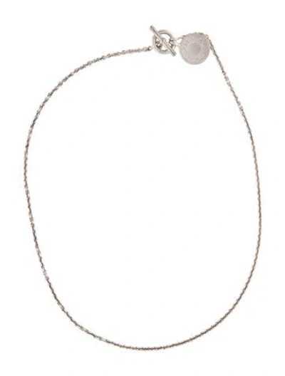 Pre-owned Hermes Ex-libris Amulettes Pendant Necklace, 16" In Multicolor