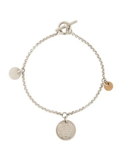 Pre-owned Hermes Ex-libris Bracelet, Small Model, 6" In Multi