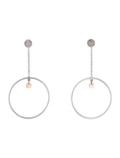 Pre-owned Hermes Ex-libris Drop Earrings In Multi
