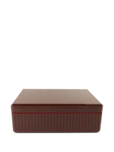 Pre-owned Hermes Facettes H Ruban Box In Brown