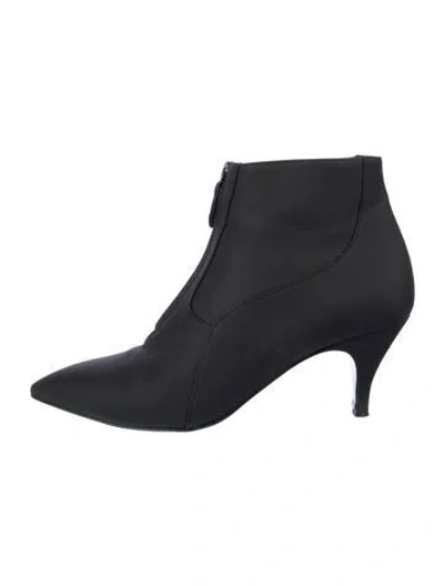 Pre-owned Hermes Fame Leather Lace-up Boots In Black