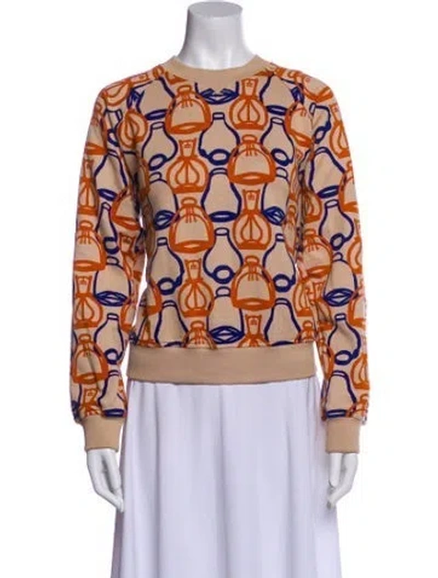 Pre-owned Hermes Fantaisie D'etriers Printed Sweatshirt In Neutral
