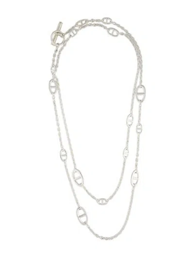 Pre-owned Hermes Farandole 120 Long Necklace, 47.25" In Multicolor