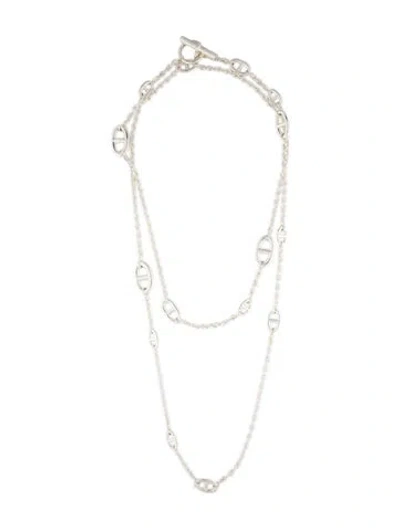 Pre-owned Hermes Farandole 120 Long Necklace, 47.25" In Multicolor