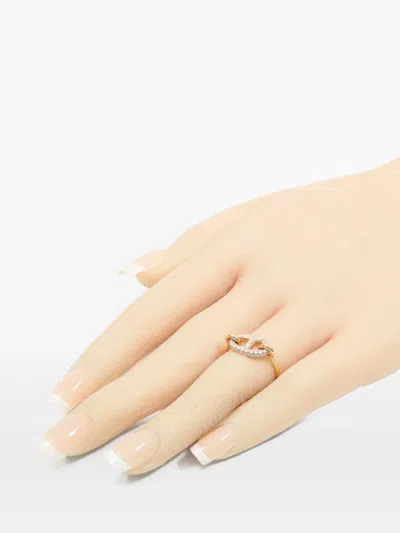 Pre-owned Hermes Farandole Diamond Ring In 粉色