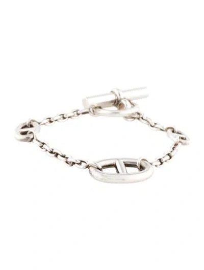 Pre-owned Hermes Farandole Link Bracelet, 6.75" In Multi