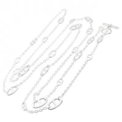 Pre-owned Hermes Farandole Necklace Jewelry () In Silver