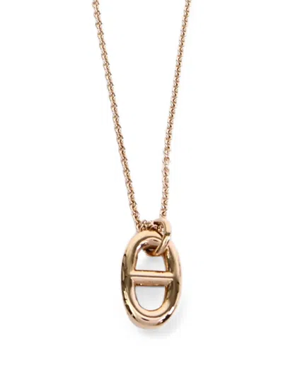 Pre-owned Hermes Farandole Pendant Necklace In Pink