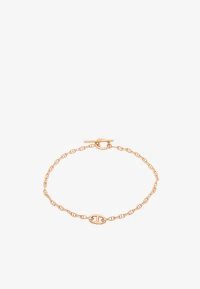 Pre-owned Hermes Farandole Tpm Bracelet In Rose Gold