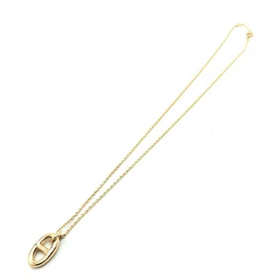 Pre-owned Hermes Farandole Yellow Gold Necklace Jewelry () In Blue