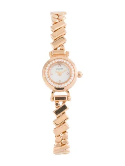 Pre-owned Hermes Faubourg Polka Watch, 16mm In Multi