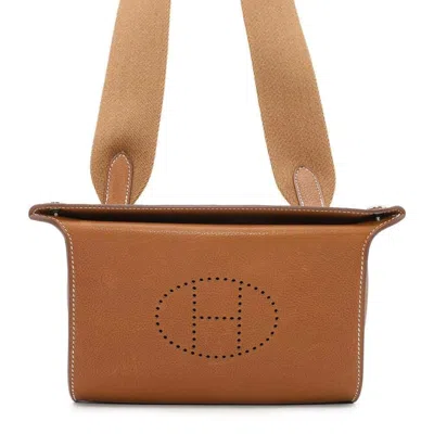 Pre-owned Hermes Fauve Barenia Leather Shoulder Bag ()