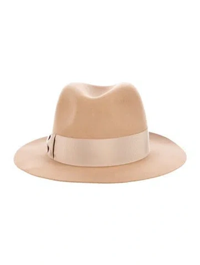Pre-owned Hermes Felt Fedora In Neutral