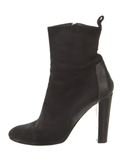 Pre-owned Hermes Fever Suede Boots In Black