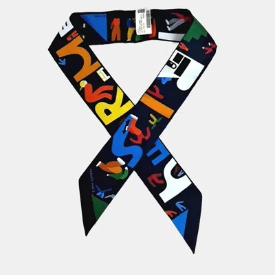 Pre-owned Hermes Figures Libres Multicolor Silk Twilly Scarf