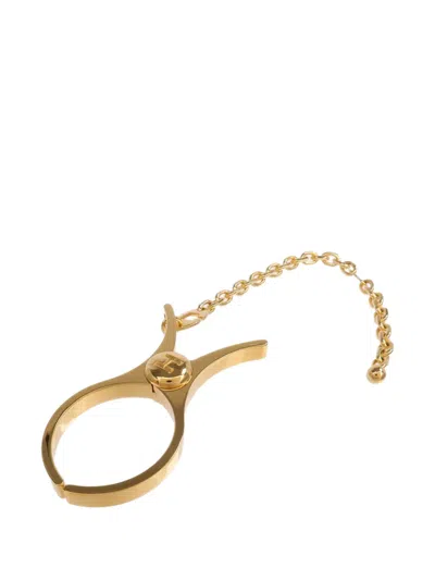 Pre-owned Hermes Filou Glove Clip In Gold