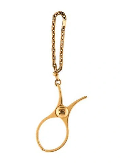 Pre-owned Hermes Filou Glove Clip In Gold