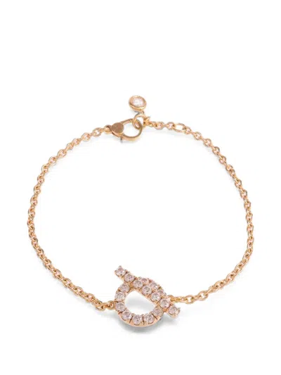 Pre-owned Hermes Finesse Diamond Bracelet In Pink