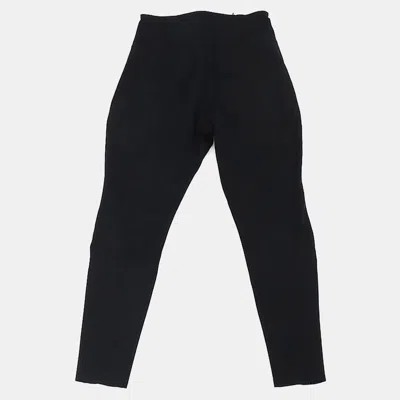 Pre-owned Hermes Hermès Fit Black Nylon/polyurethane Leggings Size L