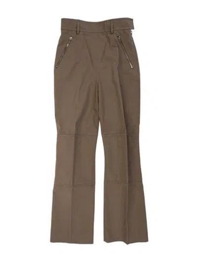Pre-owned Hermes Flared Pants In Neutrals