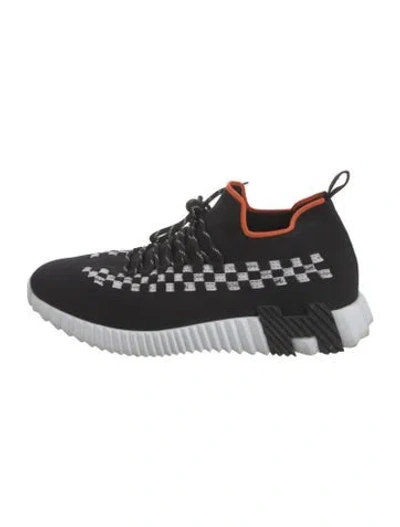 Pre-owned Hermes Flex Sock Sneakers In Black