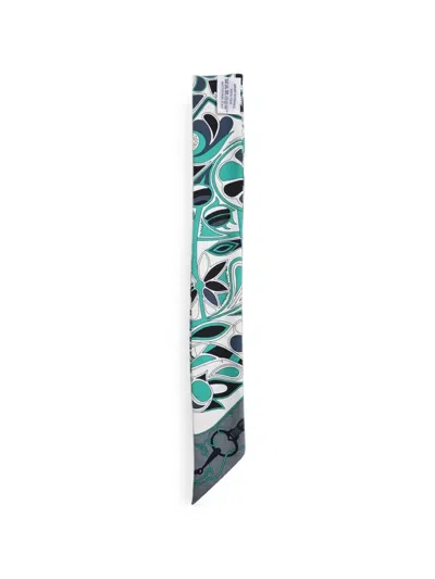 Pre-owned Hermes Folklore Printed Scarf In White