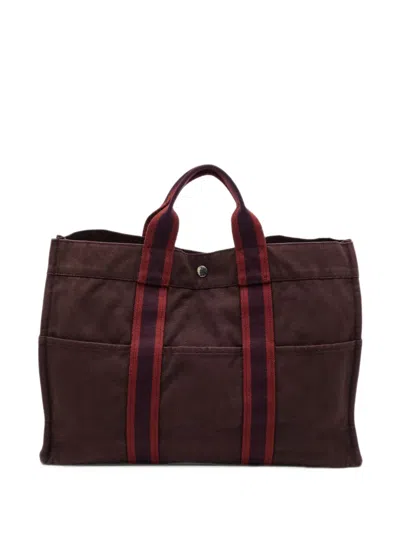 Hermes Fourre Tout Mm Tote Bag In Brown