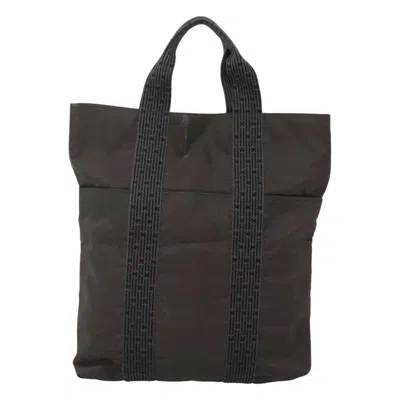 Pre-owned Hermes Fourre-tout Herline Fourre-tout Herline Gray Canvas Tote Bag Bag ()