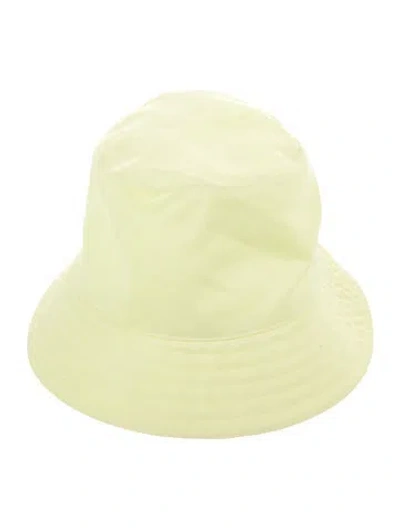 Pre-owned Hermes Fred Decoupages De H Reversible Bucket Hat In Yellow