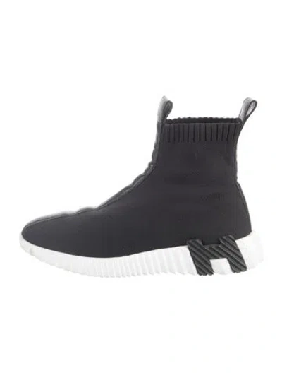 Pre-owned Hermes Fun Sock Sock Sneakers In Blue
