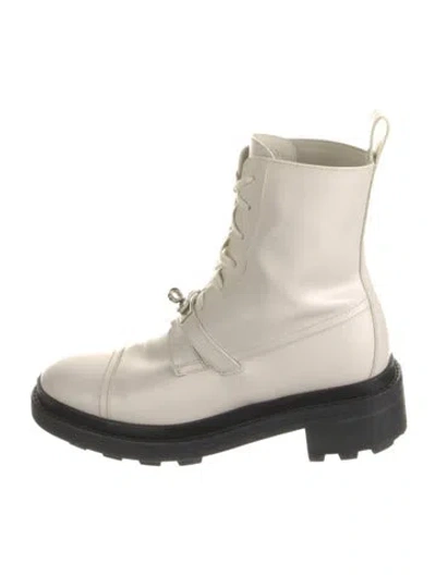 Pre-owned Hermes Funk Leather Combat Boots
