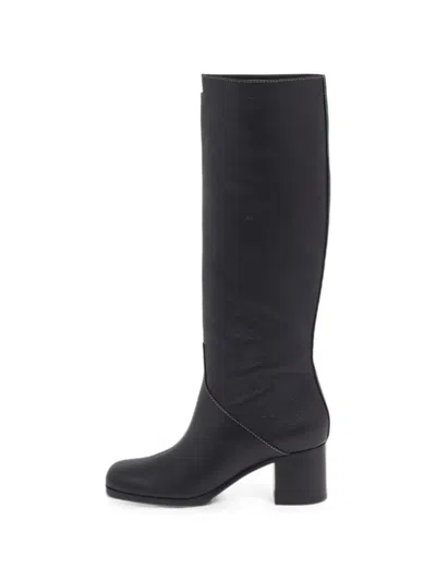 Pre-owned Hermes Furre 60 Boots In Black