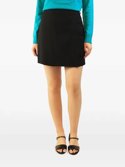 Pre-owned Hermes Gabardine Skort In Black