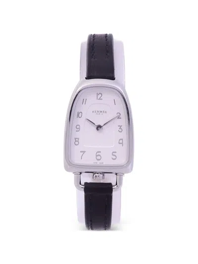 Pre-owned Hermes Galop D'hermès 20mm Watch In White