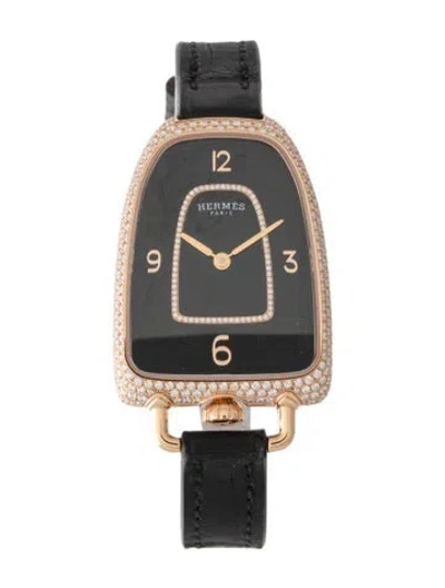 Pre-owned Hermes Galop D'hermès Watch In Multi