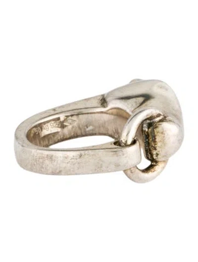 Pre-owned Hermes Galop Ring, Small Model In Multi