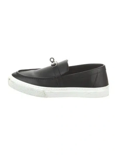 Pre-owned Hermes Game Sneakers In Black