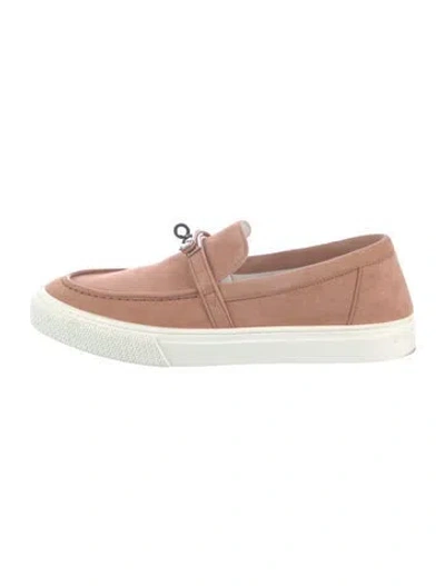 Pre-owned Hermes Game Sneakers In Pink