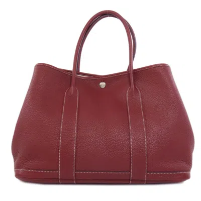 Pre-owned Hermes Garden Bordeaux Tote Bag ()