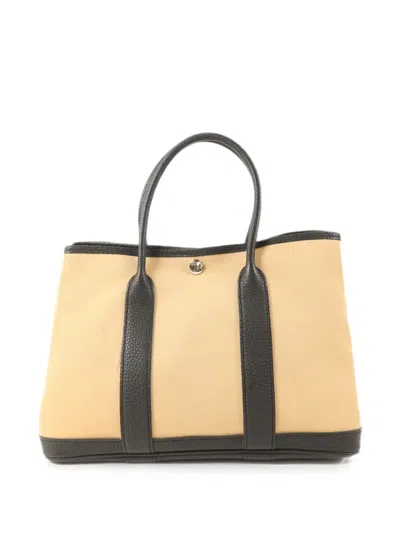 Pre-owned Hermes Garden Party 30 Tote Bag In Neutral