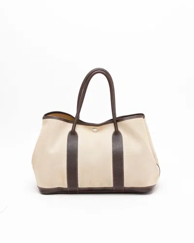 Pre-owned Hermes Hermès Garden Party 36 Bag In Sand